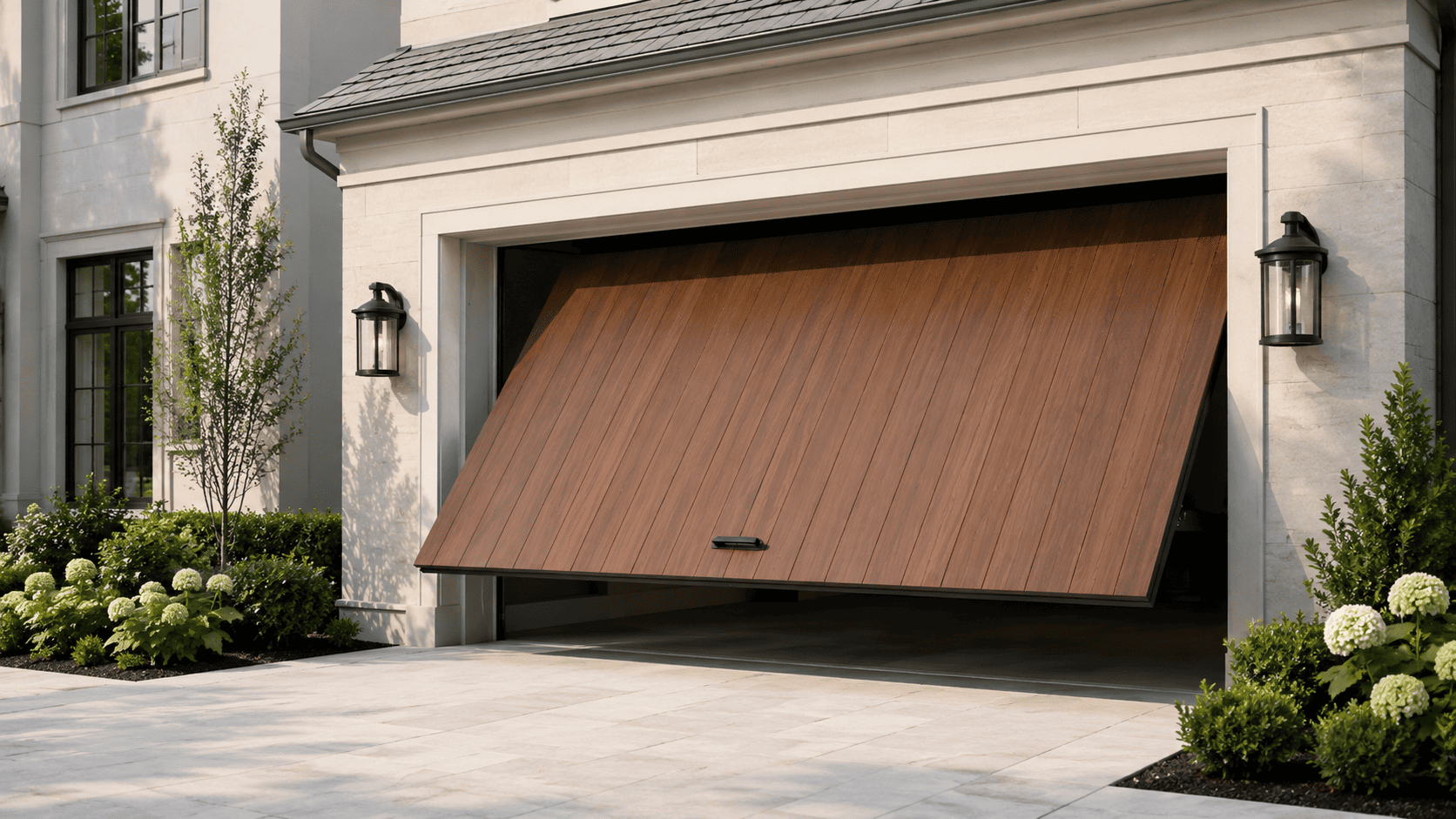 Garage door repair in progress — Armadale